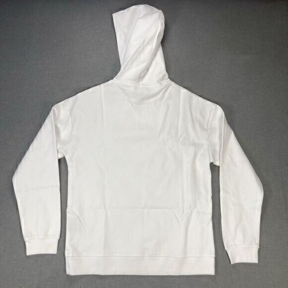 Heads Or Tails Hoodie Mens Sz Large White Skull Snake Rhinestones Pull Over Rare - Picture 6 of 16